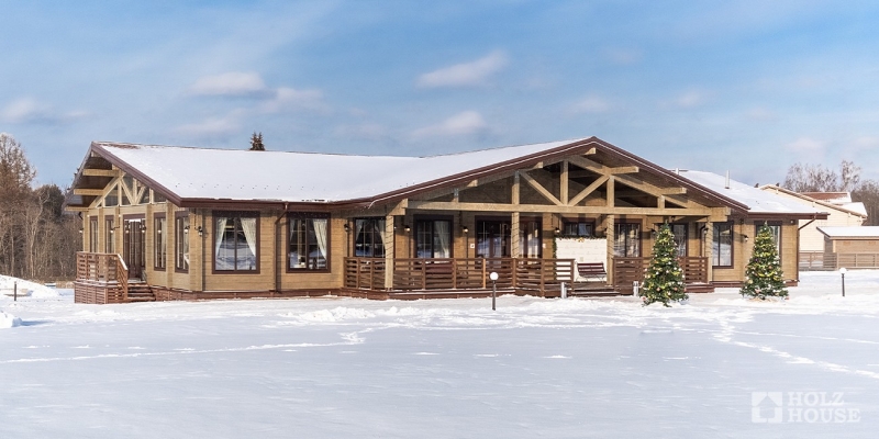 Построенные объекты Ресторан загородного экоотеля Лепота Holz House 6