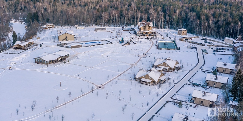 Построенные объекты Ресторан загородного экоотеля Лепота Holz House 13