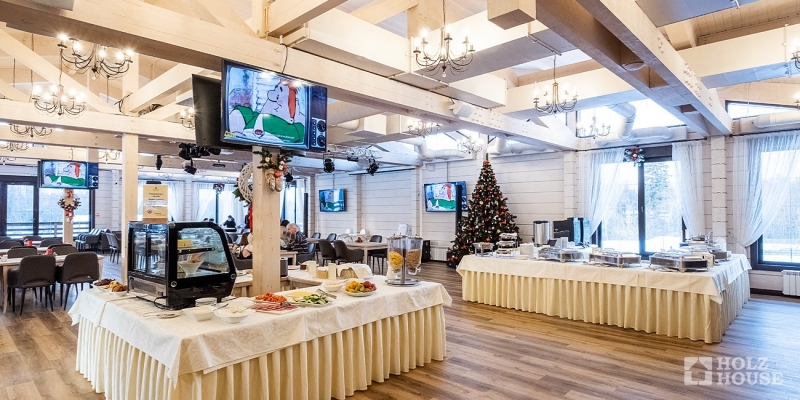 Построенные объекты Ресторан загородного экоотеля Лепота Holz House 20