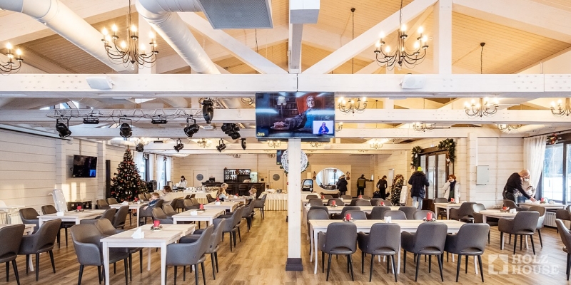 Построенные объекты Ресторан загородного экоотеля Лепота Holz House 16