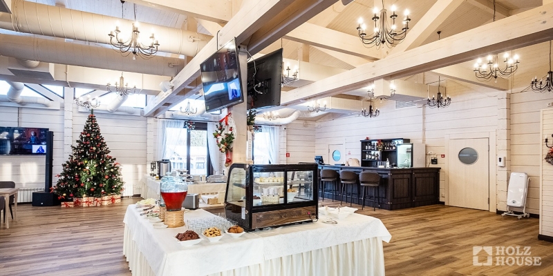 Построенные объекты Ресторан загородного экоотеля Лепота Holz House 19