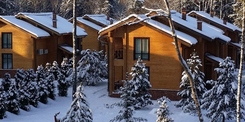 Загородный отель из клееного бруса Les Art Resort - фото 3 на сайте Holz House