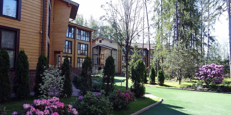 Загородный отель из клееного бруса Les Art Resort - фото 6 на сайте Holz House