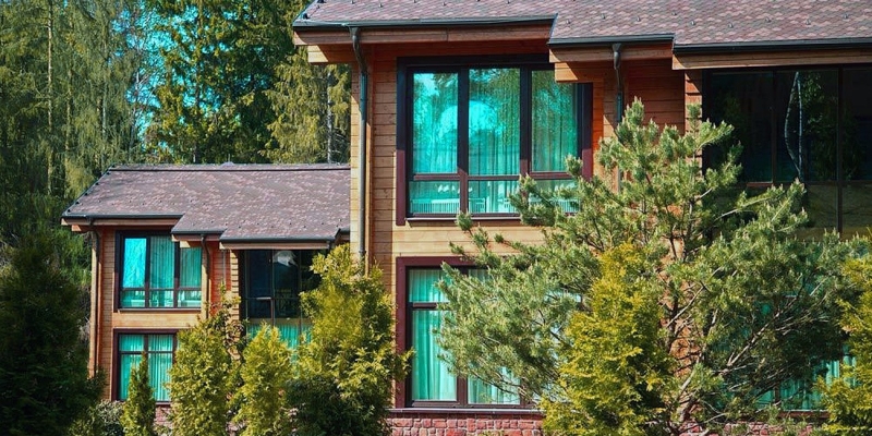 Загородный отель из клееного бруса Les Art Resort - фото 8 на сайте Holz House