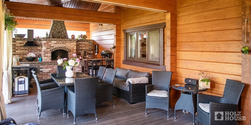 Одноэтажный дом из клееного бруса по проекту Манчестер - фото 5 на сайте Holz House