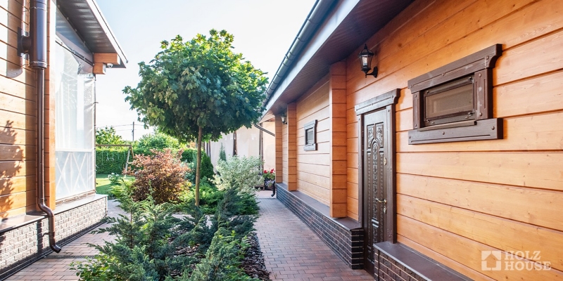 Живописный дом из клееного бруса по проекту Манчестер - фото 2 на сайте Holz House