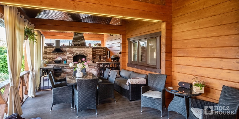 Живописный дом из клееного бруса по проекту Манчестер - фото 34 на сайте Holz House