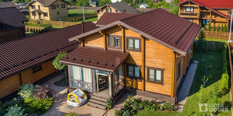 Живописный дом из клееного бруса по проекту Манчестер - фото 1 на сайте Holz House