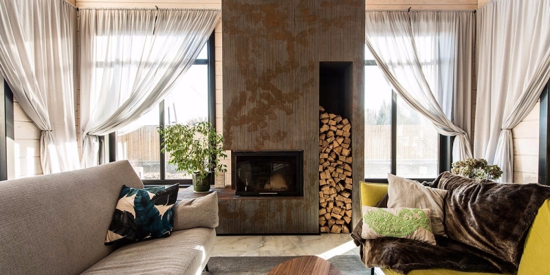 Светлый двухэтажный дом из клееного бруса по проекту Монтелимар- фото 6 на сайте Holz House