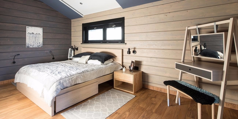 Светлый двухэтажный дом из клееного бруса по проекту Монтелимар- фото 10 на сайте Holz House