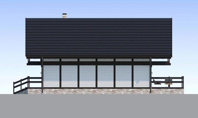 Стильный дом из клееного бруса в стиле фахверк Норд - фото 7 на сайте Holz House