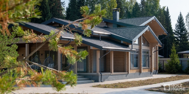 Дом из клееного бруса по проекту \"Окленд\" Фото 2