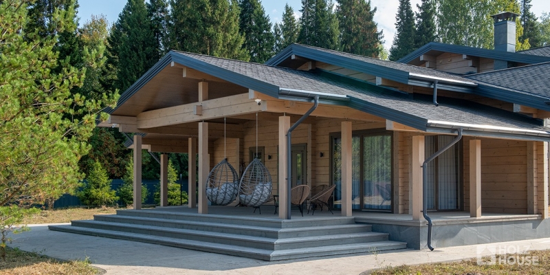 Дом из клееного бруса по проекту \"Окленд\" Фото 3