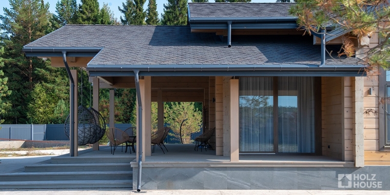 Дом из клееного бруса по проекту \"Окленд\" Фото 4