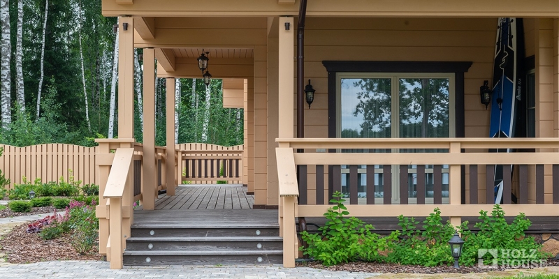 Дом из клееного бруса по проекту Ольборг в стиле шале - фото 6 на сайте Holz House