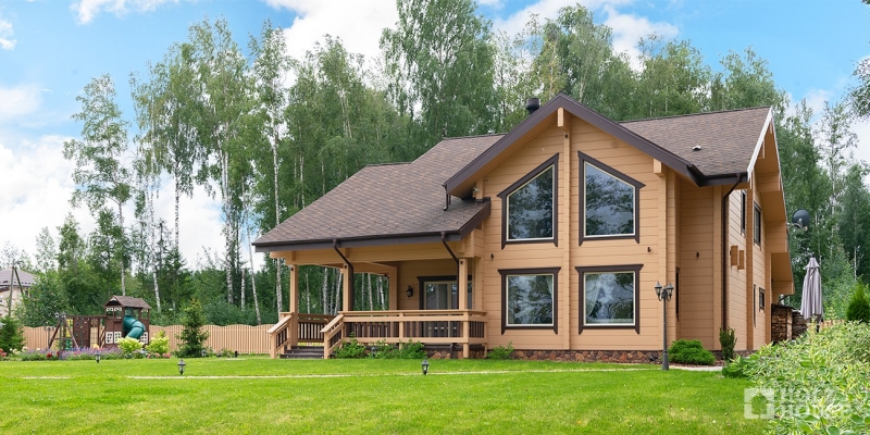 Дом из клееного бруса по проекту Ольборг в стиле шале - фото 8 на сайте Holz House