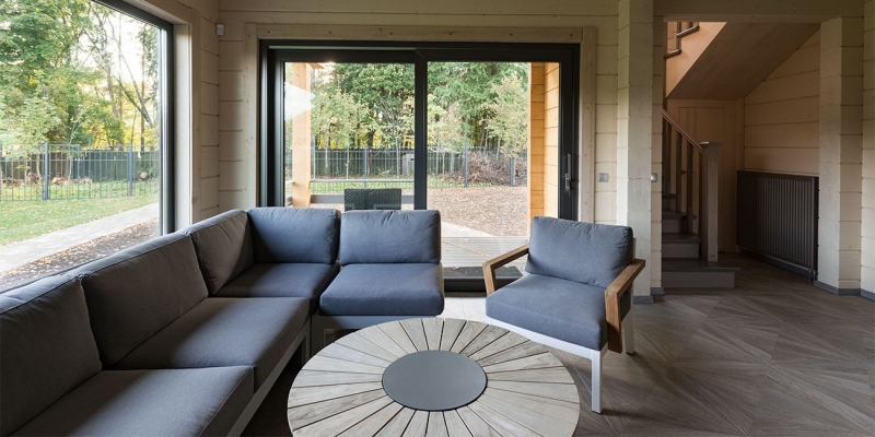 Построенные объекты Баня из клееного бруса по проекту Ольденбург Holz House 5