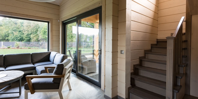 Построенные объекты Баня из клееного бруса по проекту Ольденбург Holz House 6