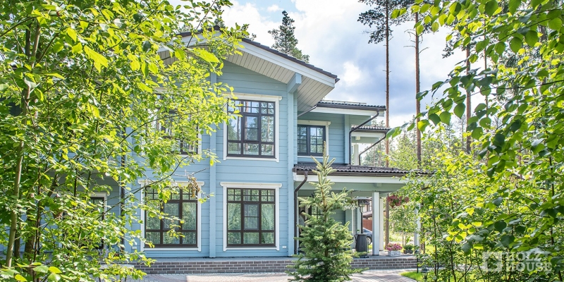 Двухэтажный дом из клееного бруса по проекту Оулу - фото 3 на сайте Holz House