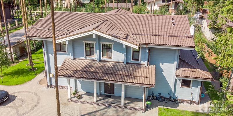 Двухэтажный дом из клееного бруса по проекту Оулу - фото 4 на сайте Holz House