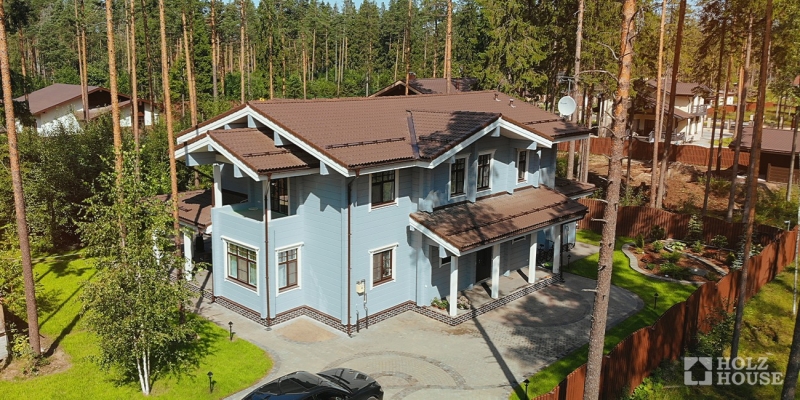 Двухэтажный дом из клееного бруса по проекту Оулу - фото 5 на сайте Holz House