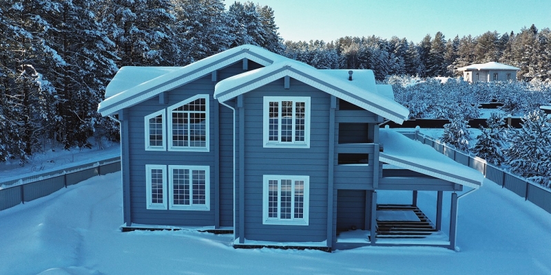 Аристократичный дом из клееного бруса по проекту Оксфорд - фото 3 на сайте Holz House