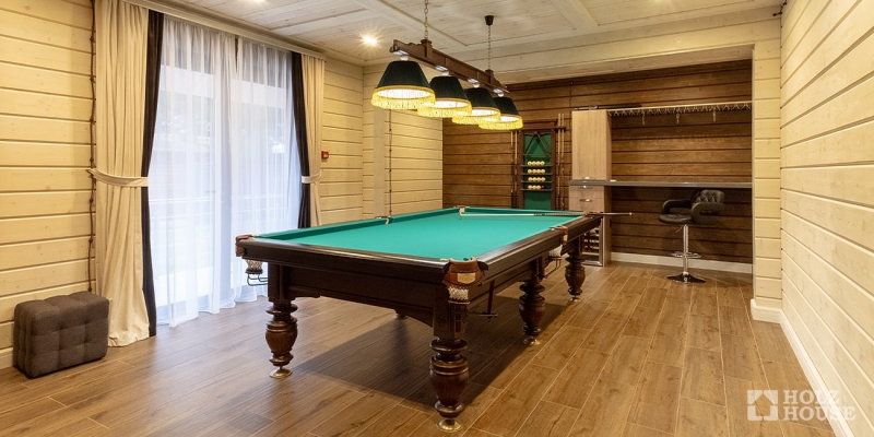 Двухэтажная усадьба из клееного бруса по проекту Пицунда - фото 19 на сайте Holz House