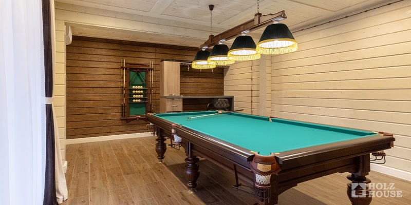 Двухэтажная усадьба из клееного бруса по проекту Пицунда - фото 20 на сайте Holz House