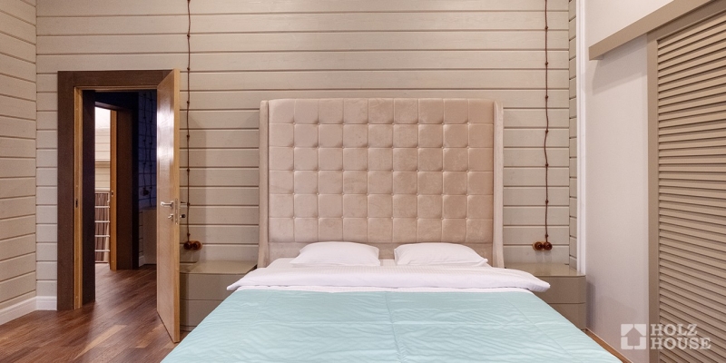 Двухэтажная усадьба из клееного бруса по проекту Пицунда - фото 22 на сайте Holz House