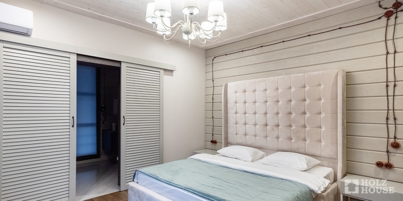 Двухэтажная усадьба из клееного бруса по проекту Пицунда - фото 28 на сайте Holz House