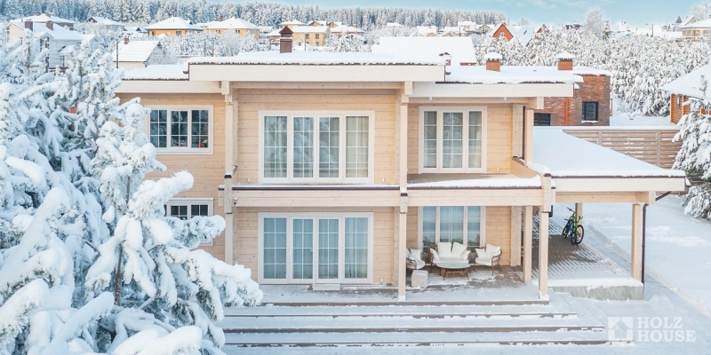 Дом из клееного бруса по проекту Портофино - фото 2 на сайте Holz House