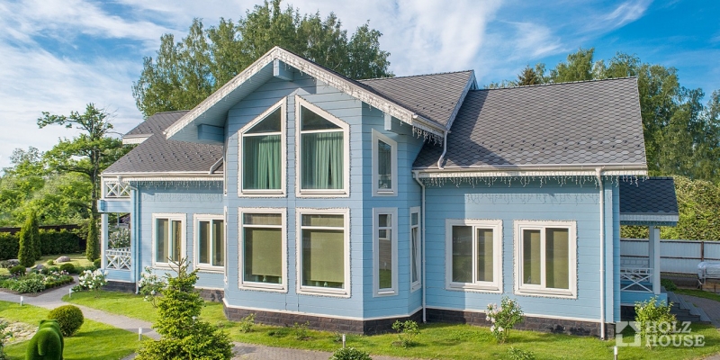 Эстетичный двухэтажный дом из клееного бруса по проекту Куинстаун - фото 13 на сайте Holz House