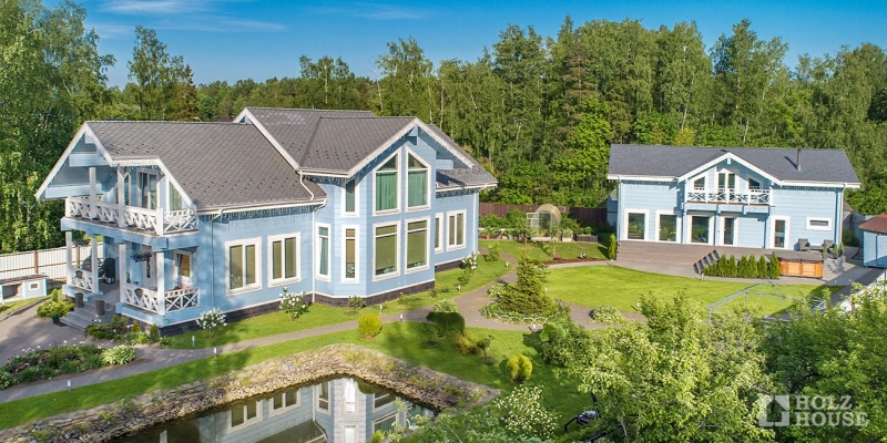 Эстетичный двухэтажный дом из клееного бруса по проекту Куинстаун - фото 9 на сайте Holz House