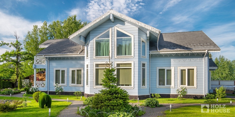 Эстетичный двухэтажный дом из клееного бруса по проекту Куинстаун - фото 15 на сайте Holz House