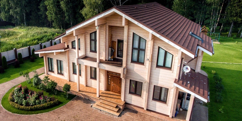 Двухэтажный дом из клееного бруса по проекту Сканди - фото 3 на сайте Holz House