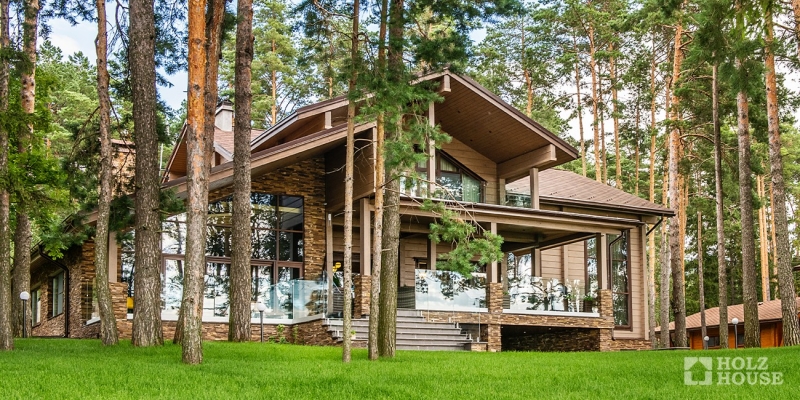Двухэтажный дом из клееного бруса по проекту Сиэтл - фото 14 на сайте Holz House