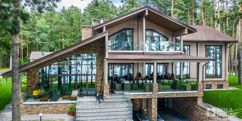 Двухэтажный дом из клееного бруса по проекту Сиэтл - фото 13 на сайте Holz House