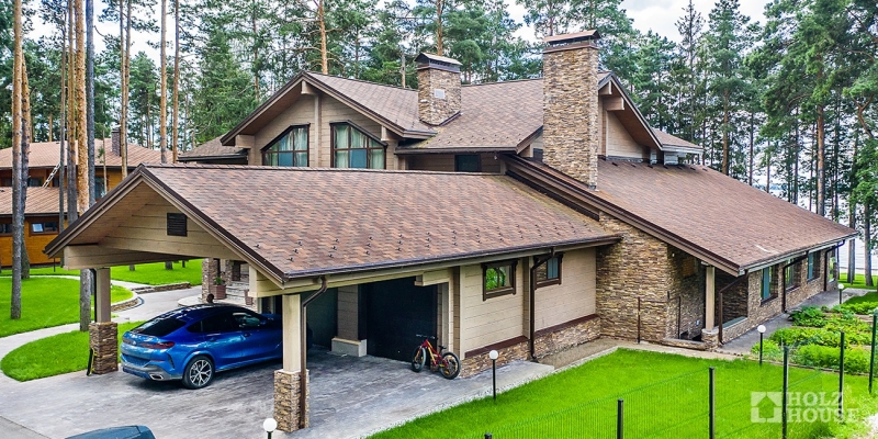 Двухэтажный дом из клееного бруса по проекту Сиэтл - фото 5 на сайте Holz House