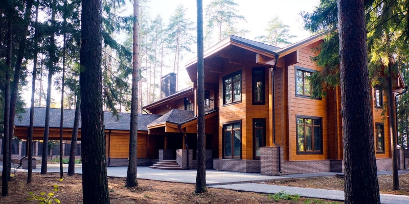 Проект Сокол из клееного бруса посреди соснового бора - фото 14 на сайте Holz House