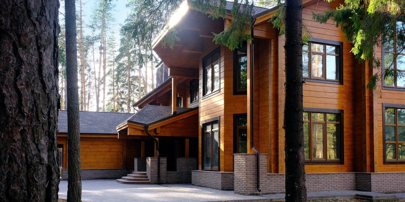 Проект Сокол из клееного бруса посреди соснового бора - фото 15 на сайте Holz House