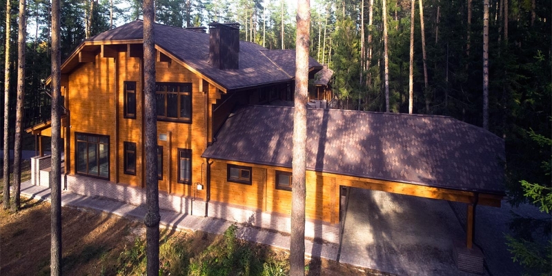 Проект Сокол из клееного бруса посреди соснового бора - фото 17 на сайте Holz House
