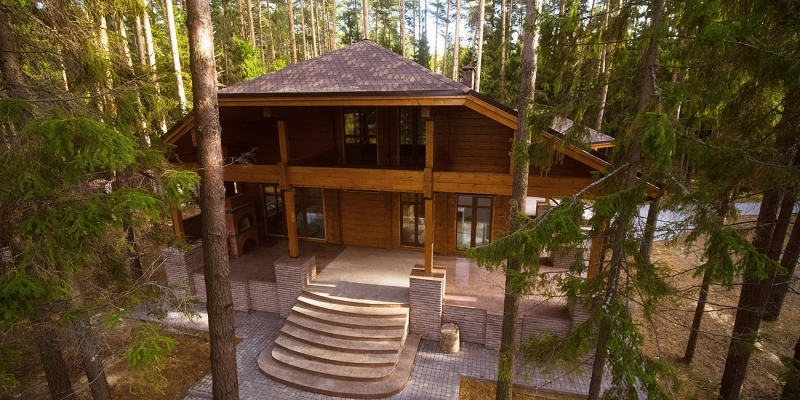 Проект Сокол из клееного бруса посреди соснового бора - фото 24 на сайте Holz House