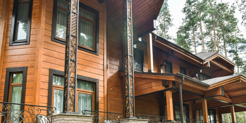 Проект Сокол из клееного бруса посреди соснового бора - фото 2 на сайте Holz House