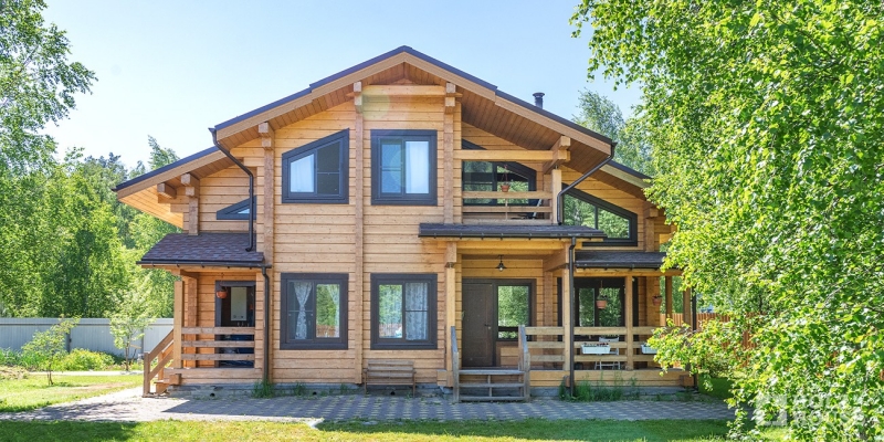 Двухэтажный дом из клееного бруса по проекту Стокгольм - фото 1 на сайте Holz House