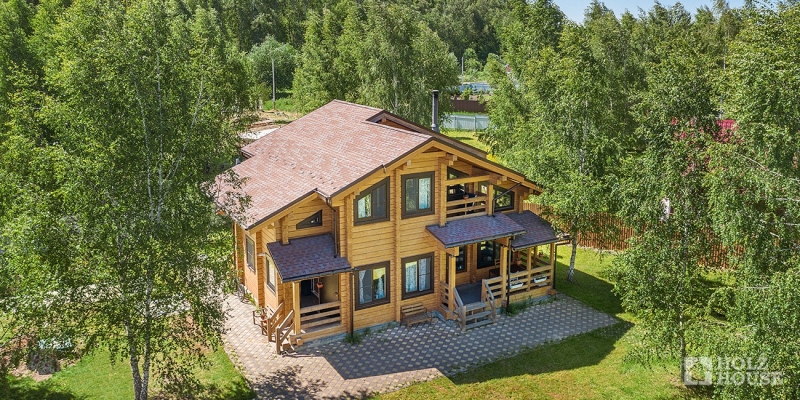 Двухэтажный дом из клееного бруса по проекту Стокгольм - фото 7 на сайте Holz House