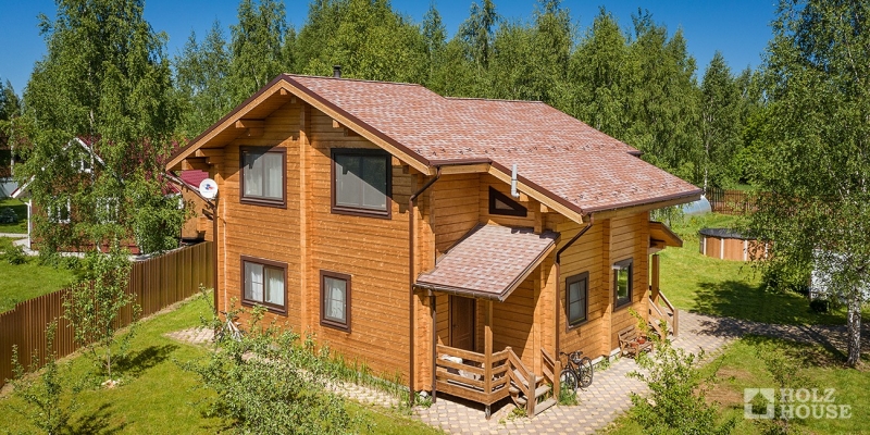 Двухэтажный дом из клееного бруса по проекту Стокгольм - фото 5 на сайте Holz House