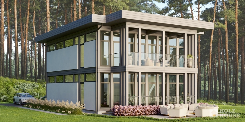 Изысканный дом из клееного бруса по проекту Страсбург- фото 3 на сайте Holz House