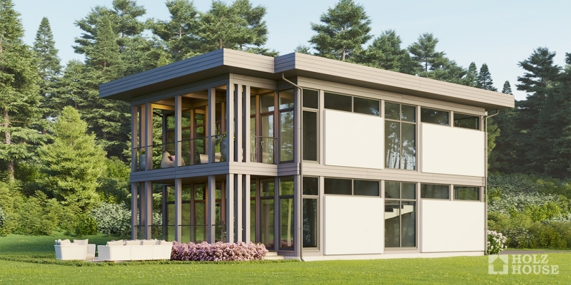 Изысканный дом из клееного бруса по проекту Страсбург- фото 2 на сайте Holz House