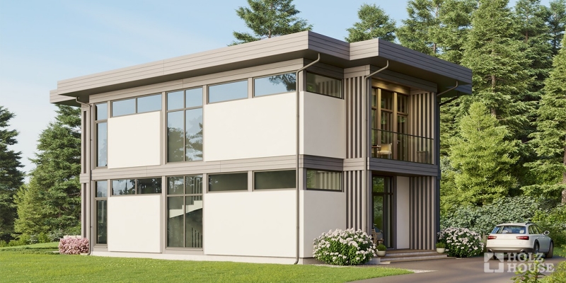 Изысканный дом из клееного бруса по проекту Страсбург- фото 4 на сайте Holz House