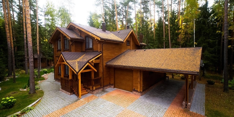 Двухэтажный дом из клееного бруса по проекту Тампере - фото 4 на сайте Holz House